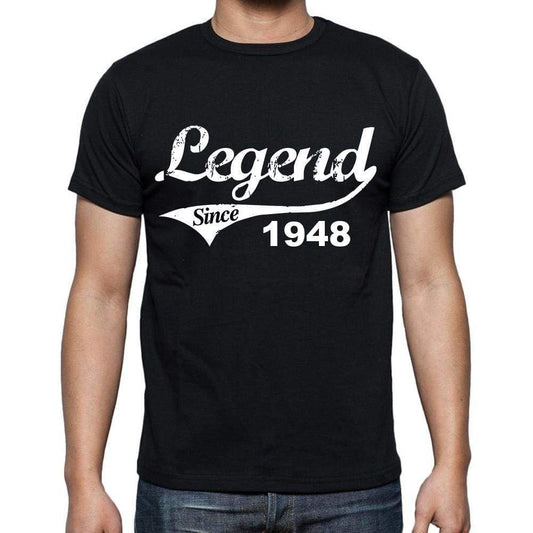 Birthday Gifts For Him 1948 T Shirts Men Vintage Black T-Shirt Rounded Neck Mens T-Shirt - T-Shirt