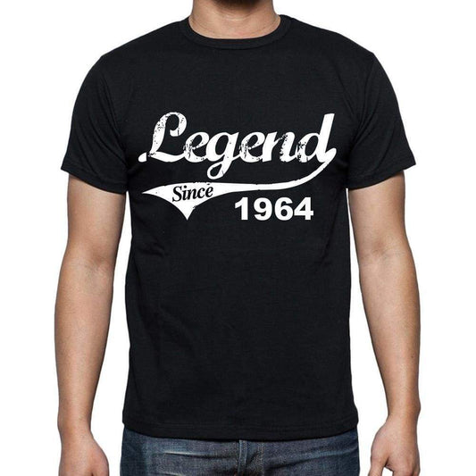 Birthday Gifts For Him 1964 T Shirts Men Vintage Black T-Shirt Rounded Neck Mens T-Shirt - T-Shirt