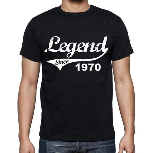 Birthday Gifts For Him 1970 T Shirts Men Vintage Black T-Shirt Rounded Neck Mens T-Shirt - T-Shirt
