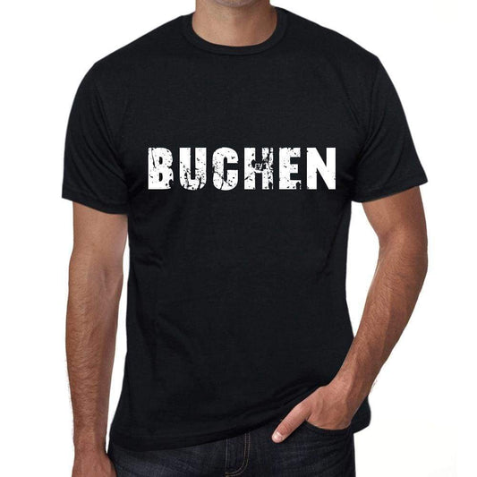 Buchen Mens T Shirt Black Birthday Gift 00548 - Black / Xs - Casual
