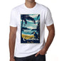 Camboa Pura Vida Beach Name White Mens Short Sleeve Round Neck T-Shirt 00292 - White / S - Casual