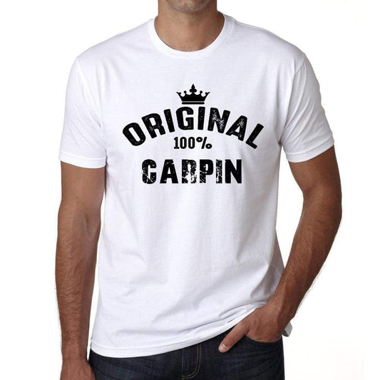 Carpin 100% German City White Mens Short Sleeve Round Neck T-Shirt 00001 - Casual