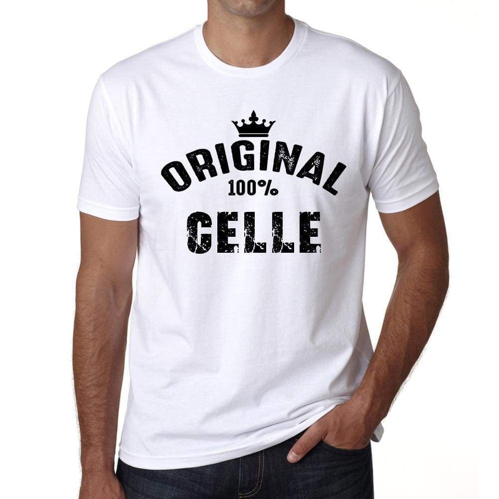 Celle 100% German City White Mens Short Sleeve Round Neck T-Shirt 00001 - Casual