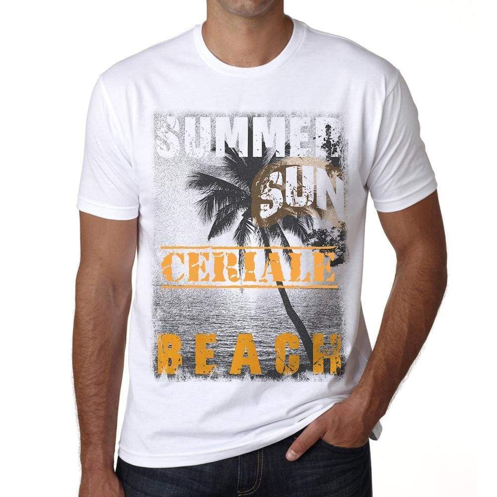 Ceriale Mens Short Sleeve Round Neck T-Shirt - Casual