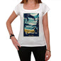 Cetraro Pura Vida Beach Name White Womens Short Sleeve Round Neck T-Shirt 00297 - White / Xs - Casual