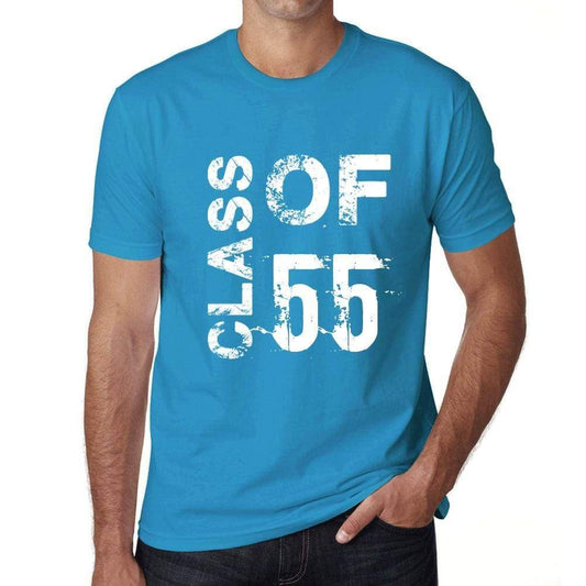 Class Of 55 Grunge Mens T-Shirt Blue Birthday Gift 00483 - Blue / Xs - Casual