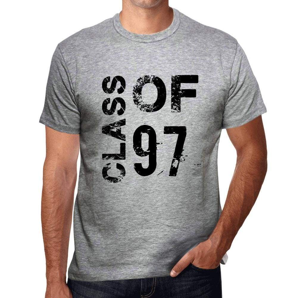 Class Of 97 Grunge Mens T-Shirt Grey Birthday Gift 00482 - Grey / S - Casual