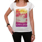 Colibra Island Escape To Paradise Womens Short Sleeve Round Neck T-Shirt 00280 - White / Xs - Casual