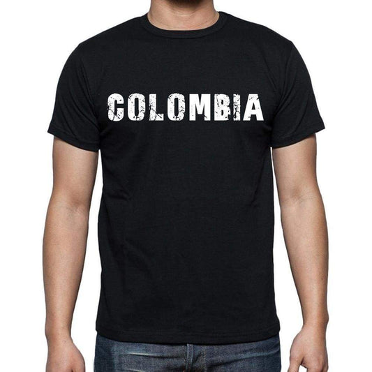 Colombia T-Shirt For Men Short Sleeve Round Neck Black T Shirt For Men - T-Shirt