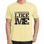 Competitive Like Me Yellow Mens Short Sleeve Round Neck T-Shirt 00294 - Yellow / S - Casual