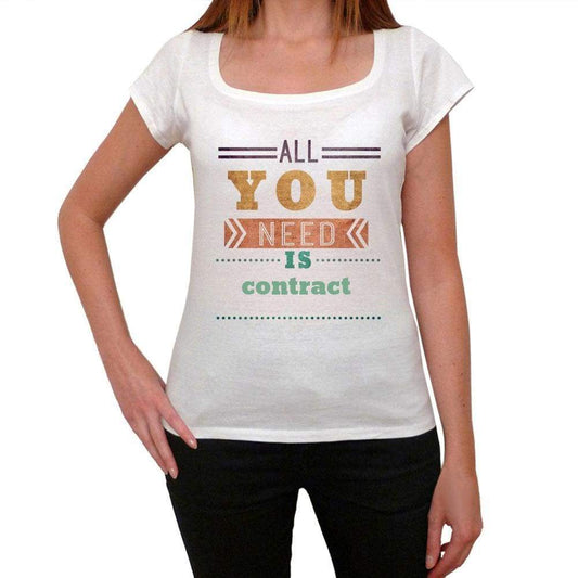 Contract Womens Short Sleeve Round Neck T-Shirt 00024 - Casual