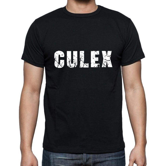 Culex Mens Short Sleeve Round Neck T-Shirt 5 Letters Black Word 00006 - Casual