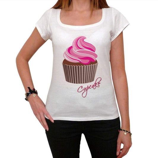 Cupcake Pinky Womens Short Sleeve Scoop Neck Tee 00152