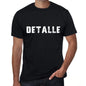 Detalle Mens T Shirt Black Birthday Gift 00550 - Black / Xs - Casual