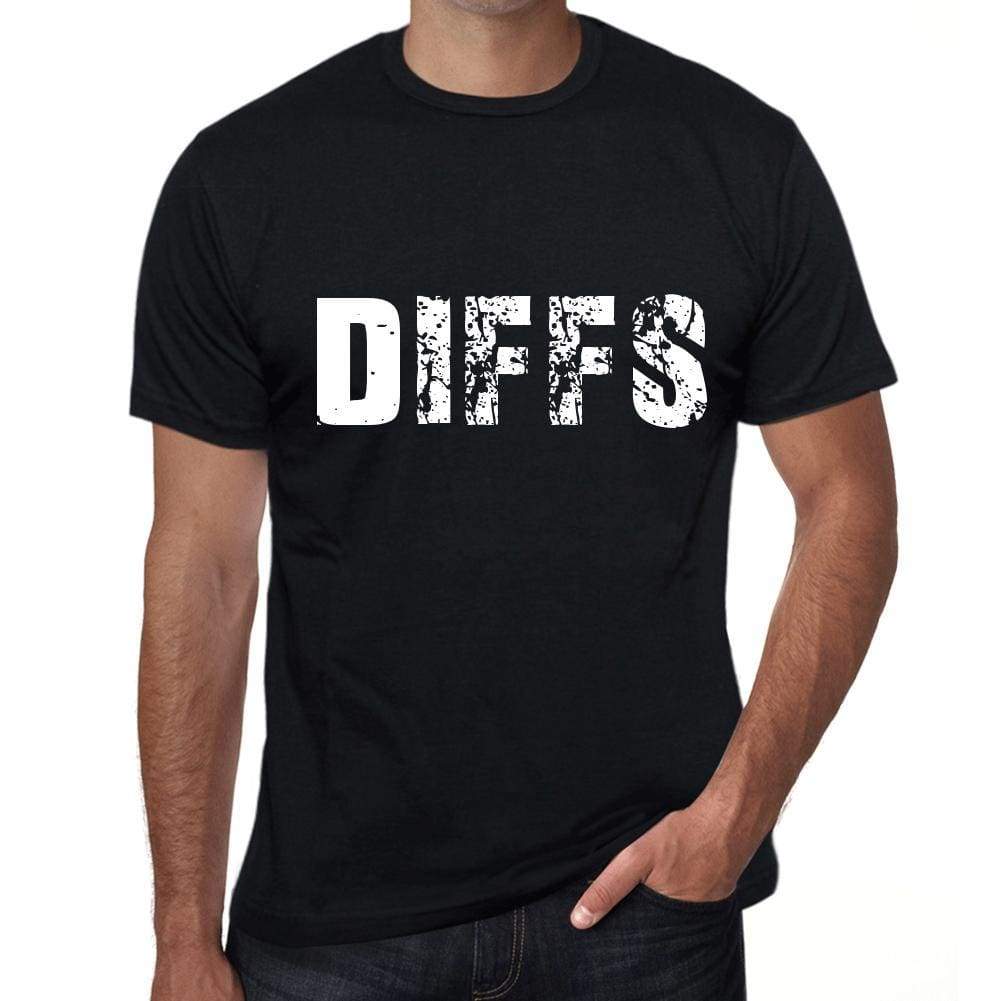Diffs Mens Retro T Shirt Black Birthday Gift 00553 - Black / Xs - Casual