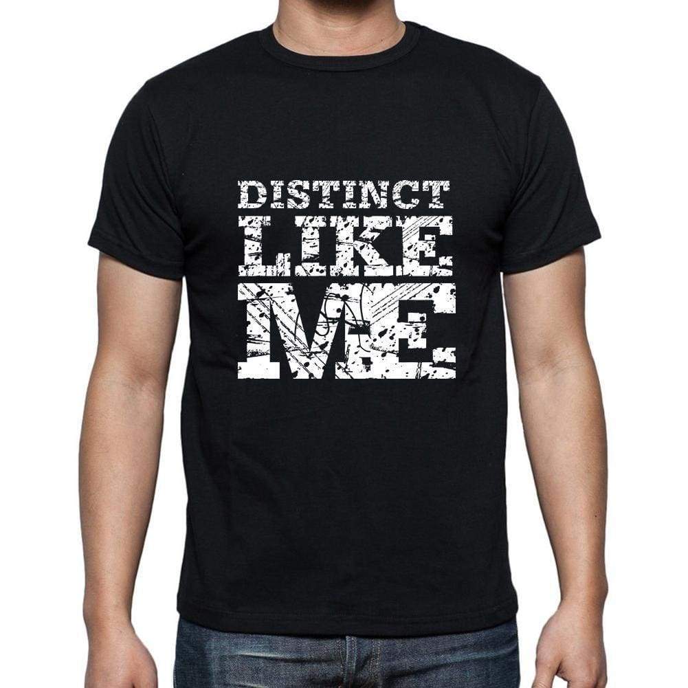 Distinct Like Me Black Mens Short Sleeve Round Neck T-Shirt 00055 - Black / S - Casual