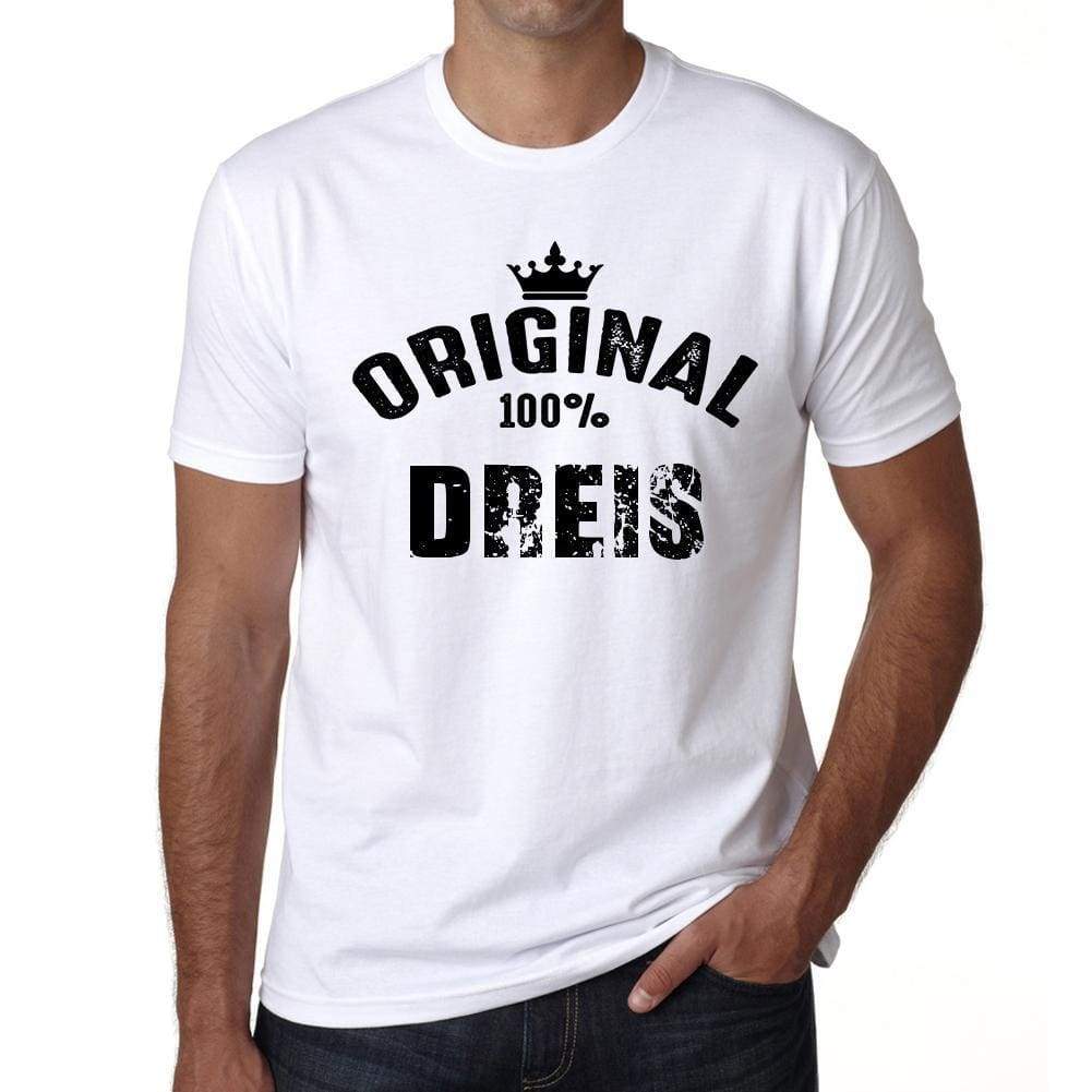 Dreis 100% German City White Mens Short Sleeve Round Neck T-Shirt 00001 - Casual