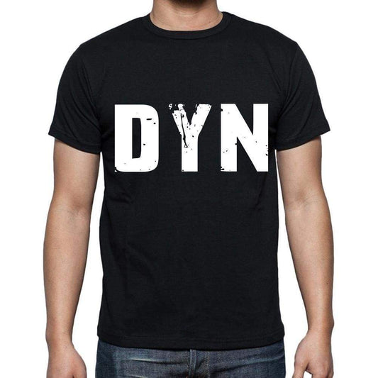 Dyn Men T Shirts Short Sleeve T Shirts Men Tee Shirts For Men Cotton Black 3 Letters - Casual
