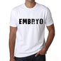 Embryo Mens T Shirt White Birthday Gift 00552 - White / Xs - Casual