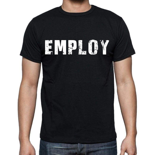Employ Mens Short Sleeve Round Neck T-Shirt Black T-Shirt En