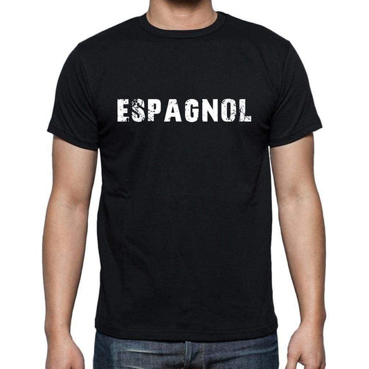 Espagnol French Dictionary Mens Short Sleeve Round Neck T-Shirt 00009 - Casual