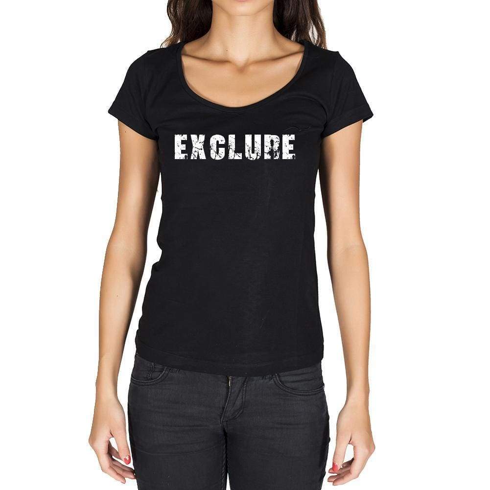 Exclure French Dictionary Womens Short Sleeve Round Neck T-Shirt 00010 - Casual