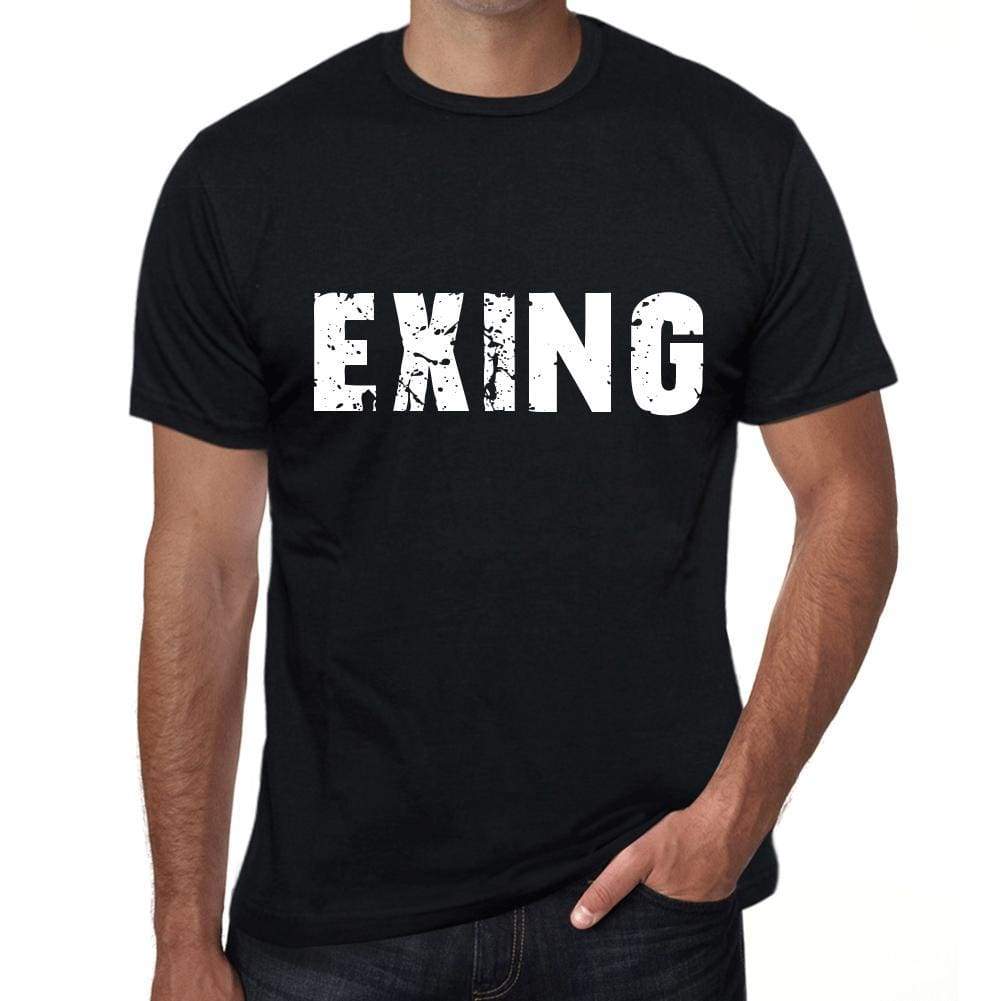 Exing Mens Retro T Shirt Black Birthday Gift 00553 - Black / Xs - Casual