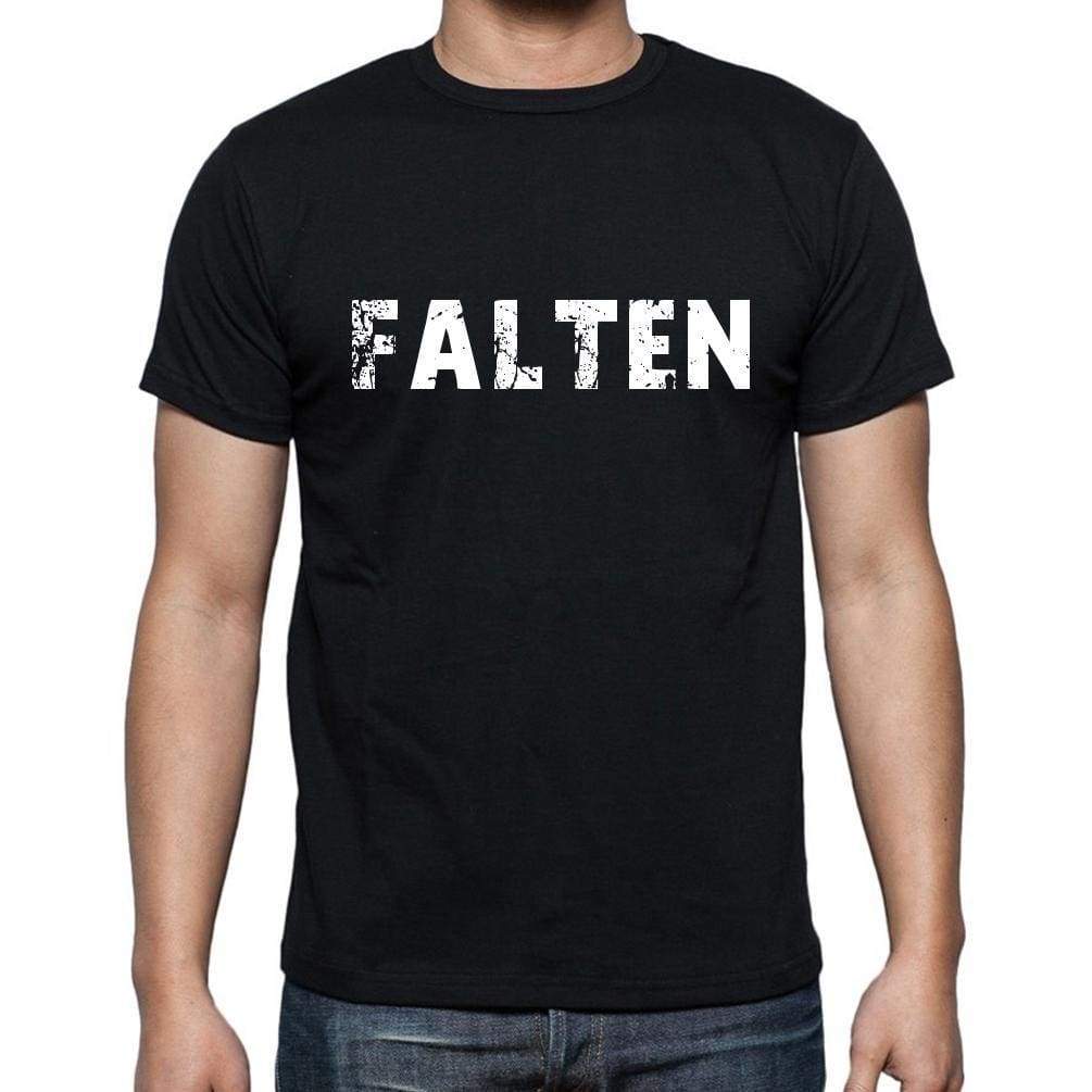 Falten Mens Short Sleeve Round Neck T-Shirt - Casual