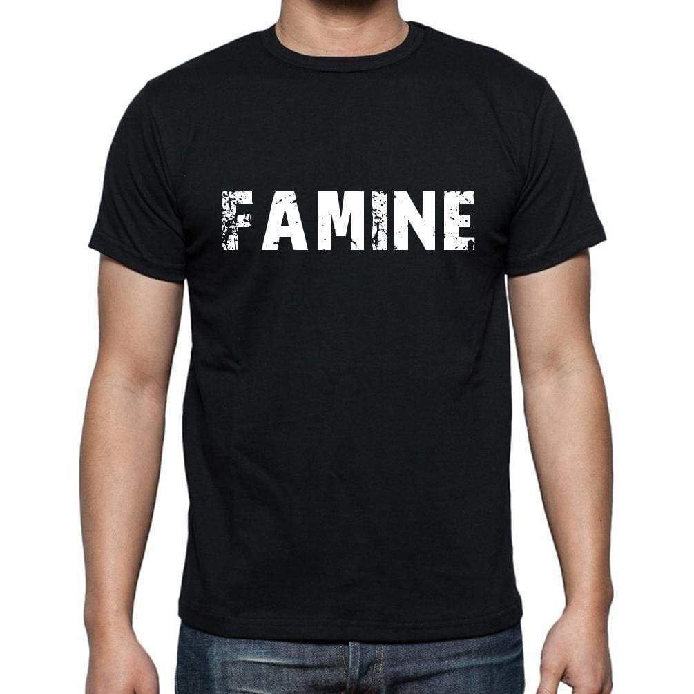 Famine French Dictionary Mens Short Sleeve Round Neck T-Shirt 00009 - Casual