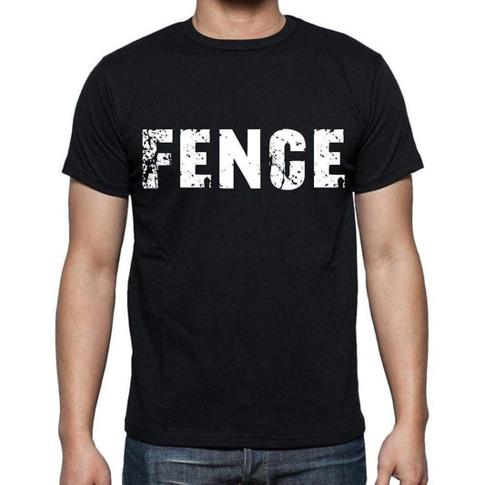 Fence Mens Short Sleeve Round Neck T-Shirt Black T-Shirt En
