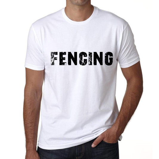 Fencing Mens T Shirt White Birthday Gift 00552 - White / Xs - Casual