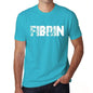 Fibrin Mens Short Sleeve Round Neck T-Shirt - Blue / S - Casual