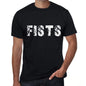 Fists Mens Retro T Shirt Black Birthday Gift 00553 - Black / Xs - Casual