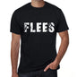 Flees Mens Retro T Shirt Black Birthday Gift 00553 - Black / Xs - Casual