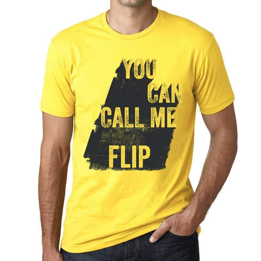 Flip You Can Call Me Flip Mens T Shirt Yellow Birthday Gift 00537 - Yellow / Xs - Casual