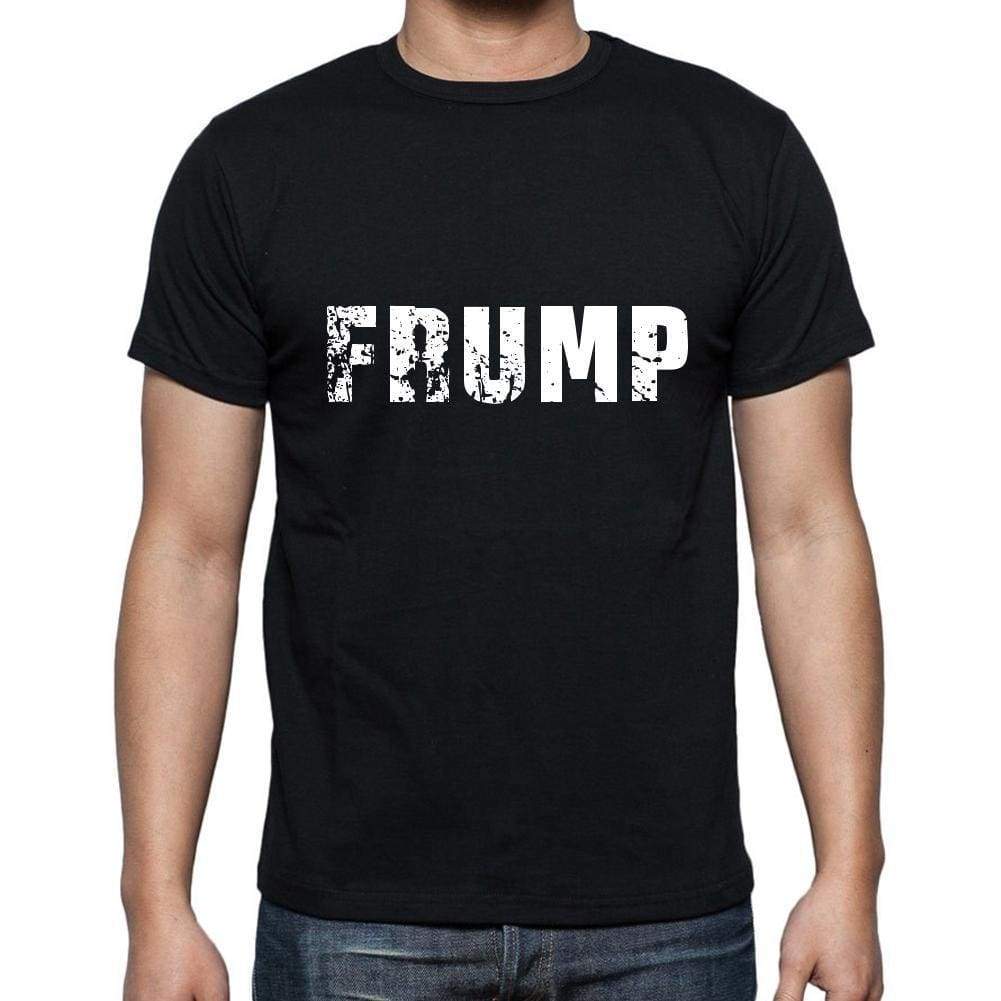 Frump Mens Short Sleeve Round Neck T-Shirt 5 Letters Black Word 00006 - Casual