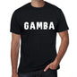 Gamba Mens Retro T Shirt Black Birthday Gift 00553 - Black / Xs - Casual