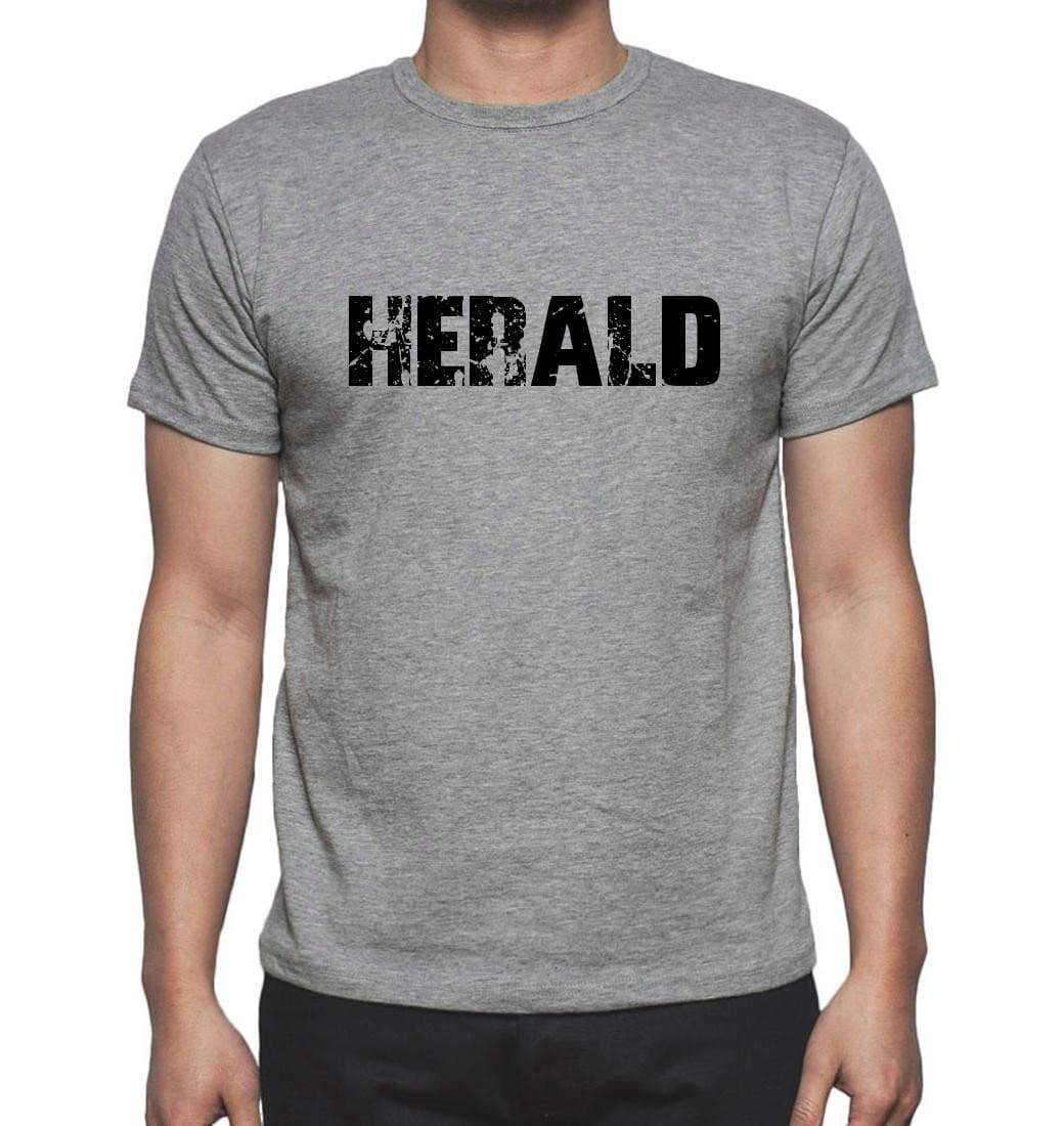 Herald Grey Mens Short Sleeve Round Neck T-Shirt 00018 - Grey / S - Casual