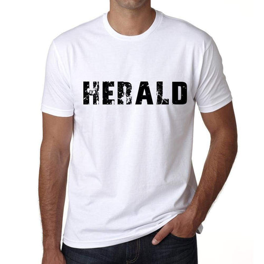 Herald Mens T Shirt White Birthday Gift 00552 - White / Xs - Casual