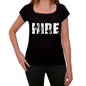 Hire Womens T Shirt Black Birthday Gift 00547 - Black / Xs - Casual