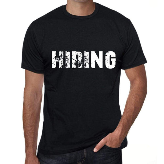 Hiring Mens Vintage T Shirt Black Birthday Gift 00554 - Black / Xs - Casual