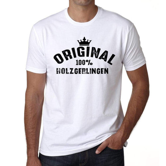 Holzgerlingen 100% German City White Mens Short Sleeve Round Neck T-Shirt 00001 - Casual