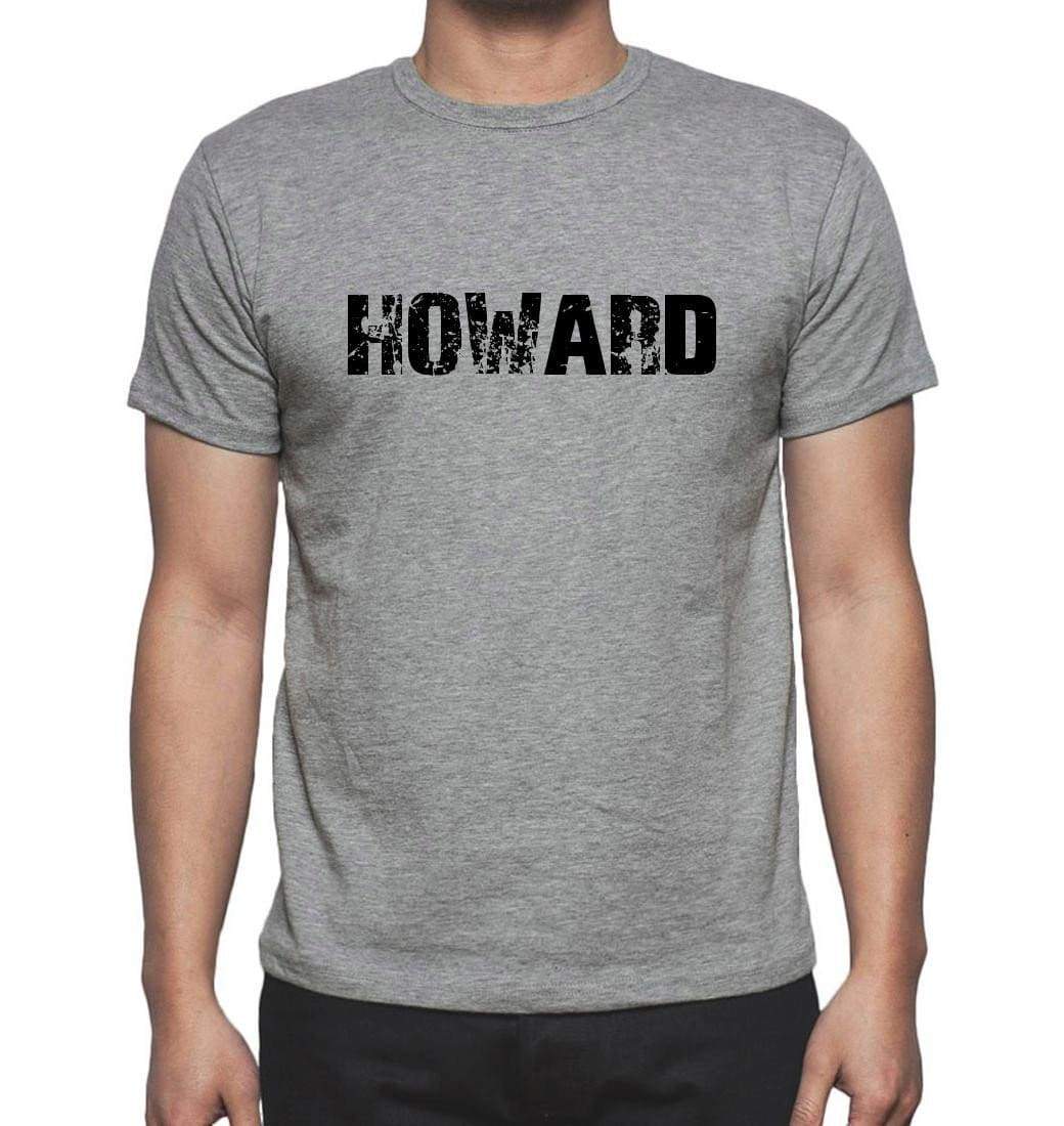 Howard Grey Mens Short Sleeve Round Neck T-Shirt 00018 - Grey / S - Casual