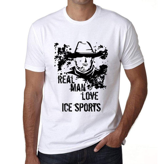 Ice Sports Real Men Love Ice Sports Mens T Shirt White Birthday Gift 00539 - White / Xs - Casual