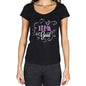 Ideal Is Good Womens T-Shirt Black Birthday Gift 00485 - Black / Xs - Casual