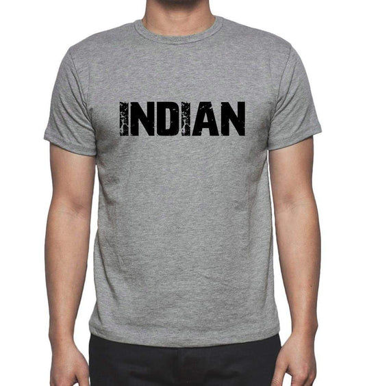 Indian Grey Mens Short Sleeve Round Neck T-Shirt 00018 - Grey / S - Casual