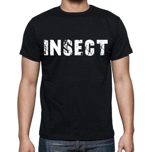 Insect Mens Short Sleeve Round Neck T-Shirt Black T-Shirt En