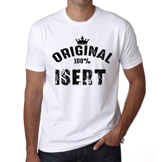 Isert 100% German City White Mens Short Sleeve Round Neck T-Shirt 00001 - Casual