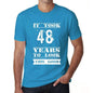It Took 48 Years To Look This Good Mens T-Shirt Blue Birthday Gift 00480 - Blue / Xs - Casual