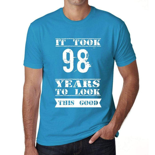 It Took 98 Years To Look This Good Mens T-Shirt Blue Birthday Gift 00480 - Blue / Xs - Casual